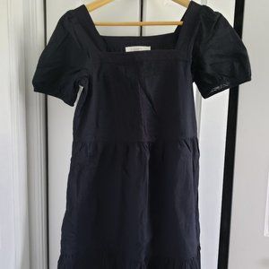 NWT loft Lacy Square Neck Flounce Dress xxsp